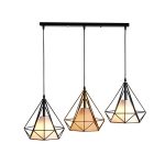 Luminaria Colgante Trio Tipo Comic Colores Horizontal 3XE27 IP20 220V Dimensiones 25X25 CMS. no Incluye Ampolleta
