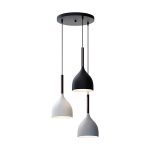 Luminaria Colgante Trio Tipo Coup Vertical 3XE27 IP20 220V Dimensiones 17X20 CMS. no Incluye Ampolleta