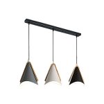Luminaria Colgante Trio Tipo Horizontal Cors 3XE27 IP20 220V Dimensiones 17X20 CMS. no Incluye Ampolleta