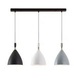 Luminaria Colgante Trio Tipo Horizontal Shafe 3XE27 IP20 220V Dimensiones 17X20 CMS. no Incluye Ampolleta