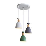 Luminaria Colgante Trio Tipo Vertical Bowl Colors 3XE27 IP20 220V Dimensiones 17X20 CMS. no Incluye Ampolleta
