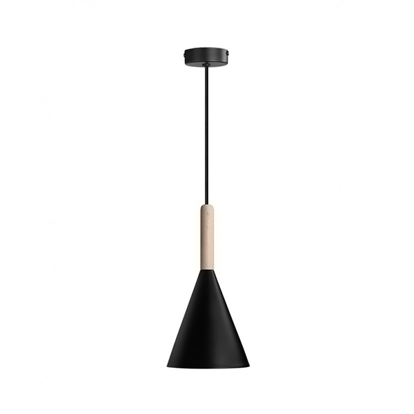 luminaria-colgante-ufonic-black-1xe27-ip20-220v-di Luminaria Colgante Ufonic Black 1XE27 IP20 220V Dimensiones 16X26 CMS. no Incluye Ampolleta - Imagen 1