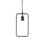 Luminaria Colgante WII Metal Negro 1XE27 IP20 220V Dimensiones 32X17 CMS. no Incluye Ampolleta