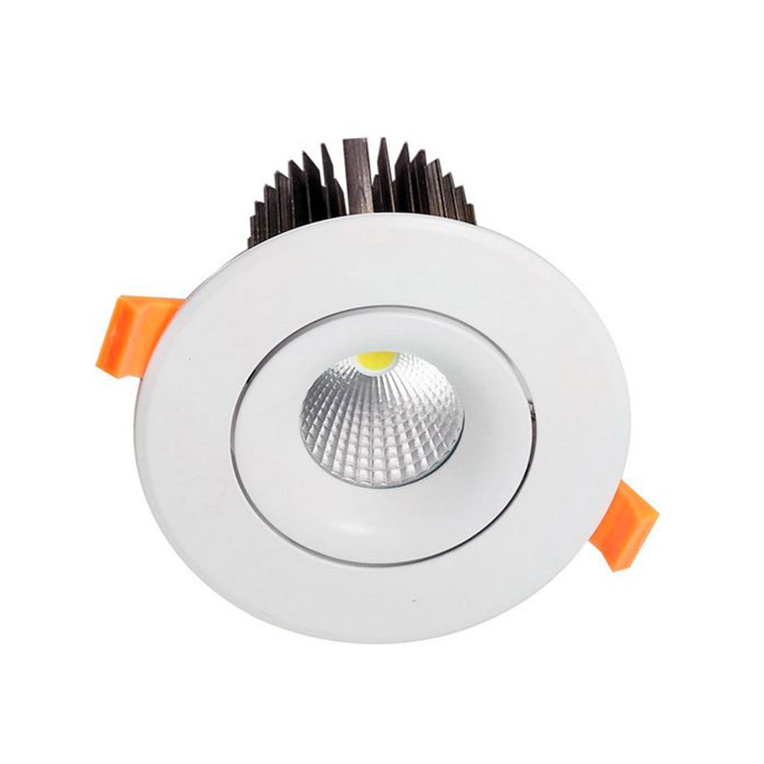 luminaria-empotrada-cielo-bisel-blanco15w-led-cob-1-1 Luminaria Empotrada Cielo Bisel BLANCO15W LED COB 4300K 220V Dirigible 24° Φφ119*H103mm - Imagen 1