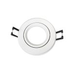 Luminaria Empotrada para GU10 Blanco Abatible IP20 220V. no Incluye Ampolleta.