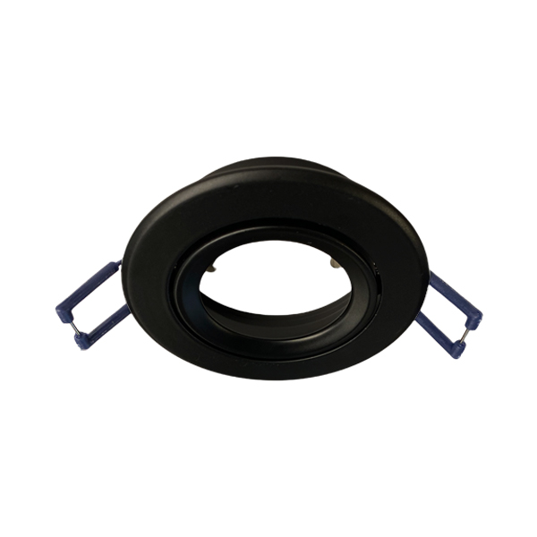 luminaria-empotrada-para-gu10-negro-abatible-ip20- Luminaria Empotrada para GU10 Negro Abatible IP20 220V. no Incluye Ampolleta - Imagen 1