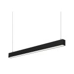 Luminaria Lineal Colgante LED 18W, 3.000°K, 122lm/w, Dimensiones: 600*45*60mm, Carcasa Negra, 220V.
