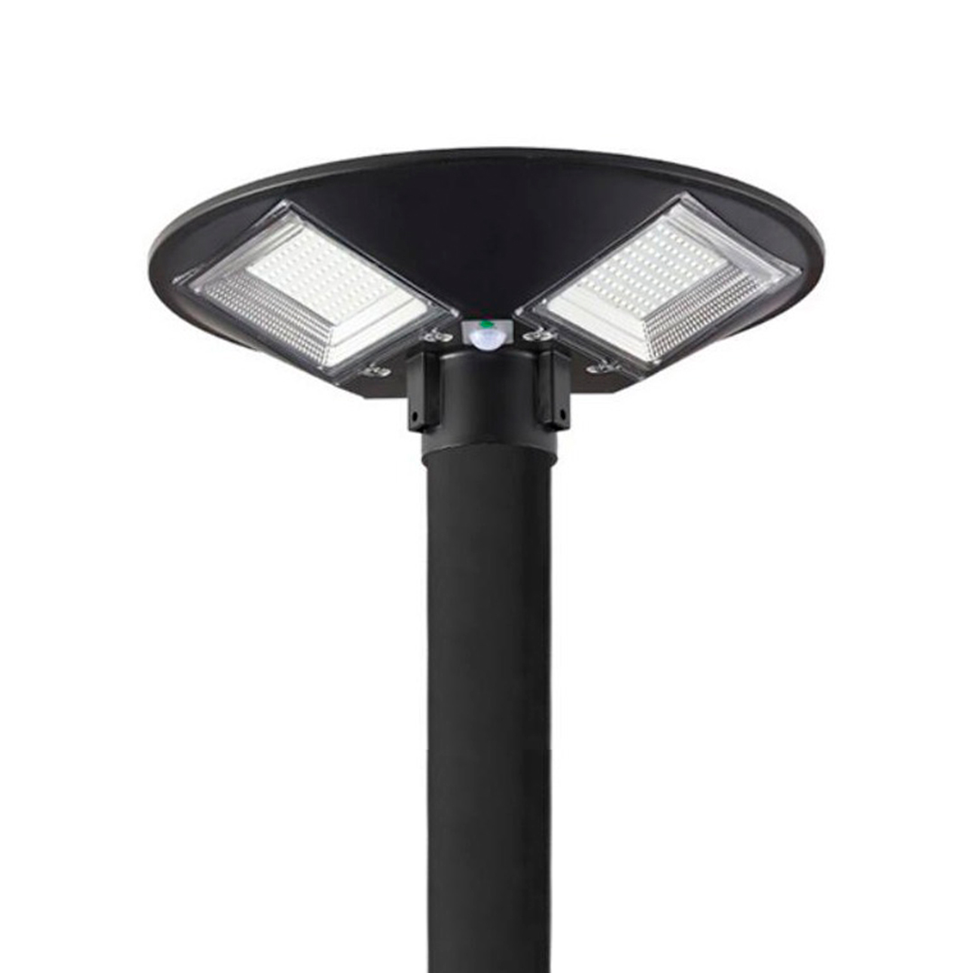 luminaria-pagoda-solar-led-15w-3000k-1200lm-auton Luminaria Pagoda Solar LED 15W 3000K 1200LM. Autonomía 5-8 Horas Dimensiones Φ420*125MM - Imagen 1