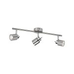 Luminaria Tipo Apliqué Meranti Spot Nickel 3XGU10 35W MÁX. IP20 220V. no Incluye Ampolletas