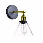 Luminaria Tipo Apliqué Muro Muro Metal Vidrio Iconic 1XE27 220V. no Incluye Ampolleta