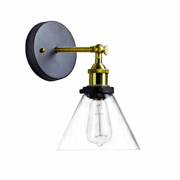 luminaria-tipo-apliqu-muro-muro-metal-vidrio-icon Luminaria Tipo Apliqué Muro Muro Metal Vidrio Iconic 1XE27 220V. no Incluye Ampolleta - Imagen 1