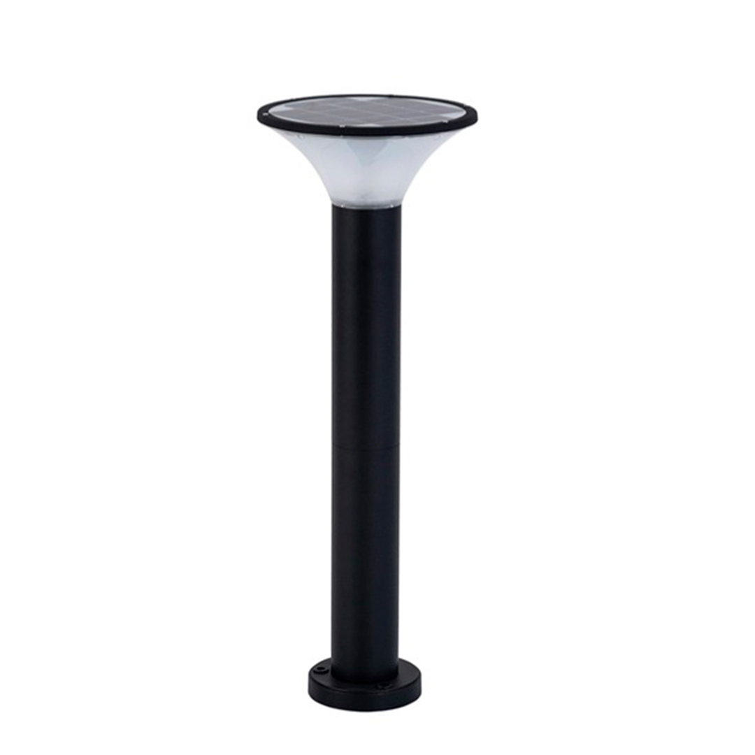 luminaria-tipo-bollard-circular-solar-led-5w-3000k Luminaria Tipo Bollard Circular Solar LED 5W 3000K. Panel Solar 5V/5W Mono Dimensiones 205*570 MM - Imagen 1