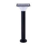 Luminaria Tipo Bollard Cuadrado Solar LED 5W 3000K. Panel Solar 5V/5W Mono Dimensiones 205*570 MM