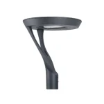 Luminaria Tipo Pagoda LED Nova I, 60W, 2.700°K, 100LM/W, IP66, Color Equipo: Gris Oscuro, 220V. Dimensiones: 482*482*574MM, Certificado Decreto DS1 Cumple 1% y 7%