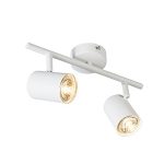 Luminaria Tipoa Apliqué Jeana Blanco Mate 2XGU10 MÁX 50W IP20 220V Medidas 300*80*150mm. no Incluye Ampolletas.