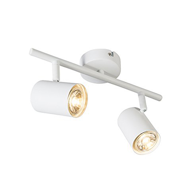 luminaria-tipoa-apliqu-jeana-blanco-mate-2xgu10-m Luminaria Tipoa Apliqué Jeana Blanco Mate 2XGU10 MÁX 50W IP20 220V Medidas 300*80*150mm. no Incluye Ampolletas. - Imagen 1