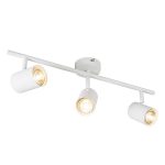Luminaria Tipoa Apliqué Jeana Blanco Mate 3XGU10 MÁX 50W IP20 220V Medidas 500*80*150mm. no Incluye Ampolletas.