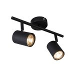 Luminaria Tipoa Apliqué Jeana Negro Mate 2XGU10 MÁX 50W IP20 220V Medidas 300*80*150mm. no Incluye Ampolletas.