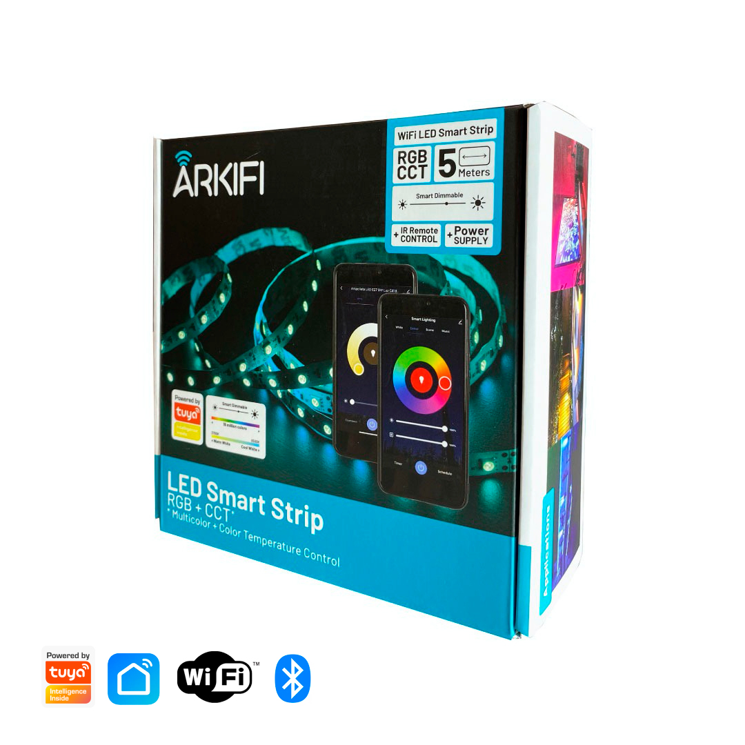 pack-5-metros-cinta-rgb-y-blancos-7-2w-mt-12vdc-72-1 Pack 5 Metros Cinta RGB y Blancos 7.2W/MT 12VDC 72 Leds POR Metro Interior y Controlador Wifi RGB con Control y Fuente de Poder - Imagen 1