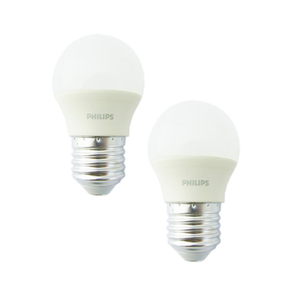 pack-de-2-ampolletas-philips-led-e27-4w-6500-k-220 Pack de 2 Ampolletas Philips LED E27 4W 6500°K 220V - Imagen 1