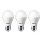 Pack de 3 Ampolletas Philips LED E27 4W 3000°K 220V