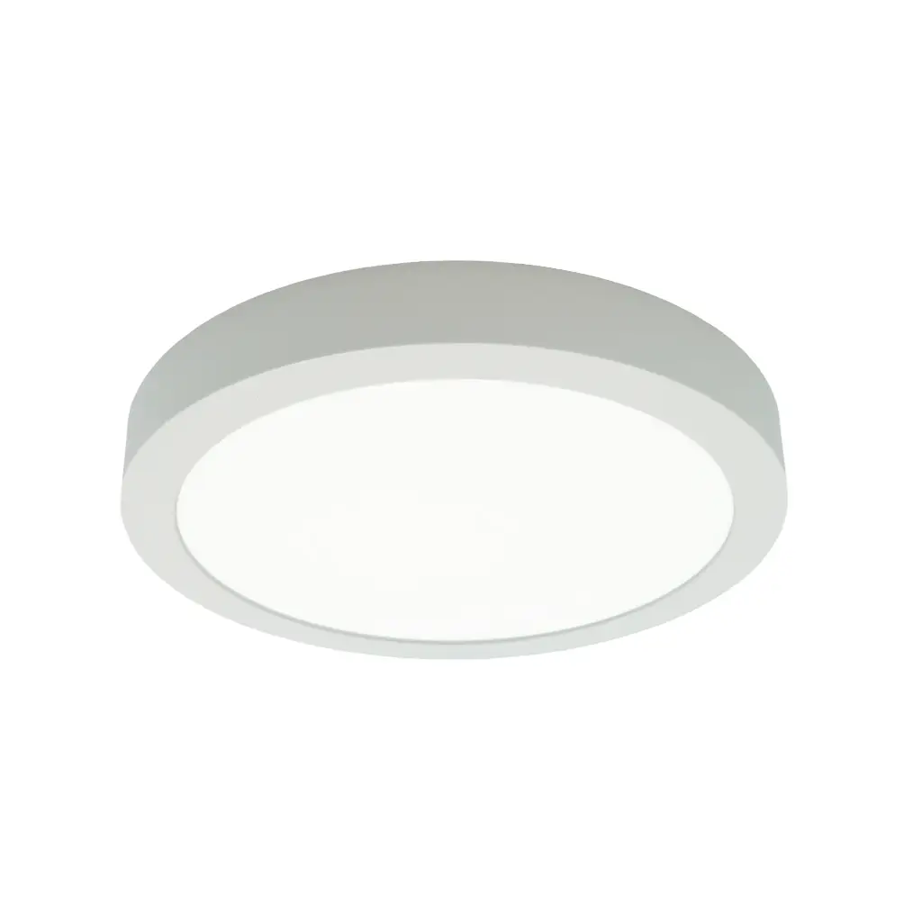 plaf-n-led-redondo-24w-3-000-k-100lm-w-smd-2835-1 Plafón LED Redondo 24W, 3.000°K, 100LM/W, SMD 2835, Dimensiones: Ø300*35mm, IP54, Color del Equipo: Blanco. AC100-265V, FP0.9 - Imagen 1