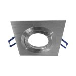 Porta GU10 Aluminio Cuadrado, 92*92*25MM, Corte 75MM + Soquete GU10