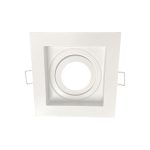 Porta GU10 Blanco, 100*100*40MM, Corte 90MM + Soquete GU10