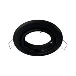 Porta GU10 Negro, Ø86*28MM, Corte Ø65MM + Soquete GU10