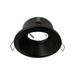 Porta GU10 Negro IP65, Ø85*45MM, Corte Ø70MM + Soquete GU10