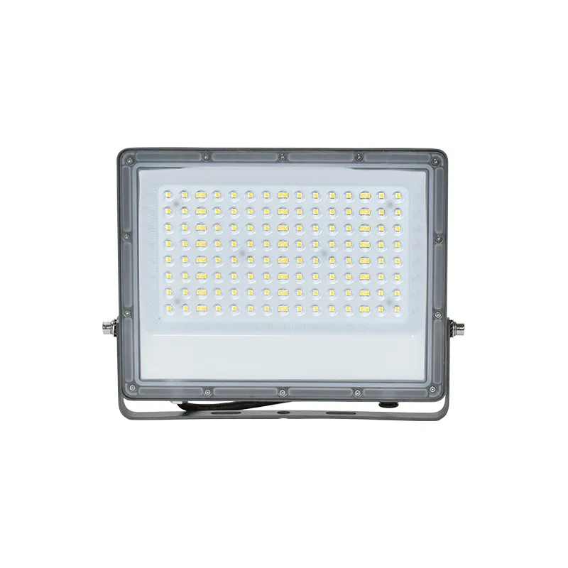 proyector-de-area-led-100w-2-700-k-120-130lm-w- Proyector de Area LED 100W, 2.700°K, 120-130LM/W, IP66, Color Equipo: Gris Oscuro, 220V. Dimensiones: 270*210*25MM, Certificado Decreto DS1 Cumple 1% - Imagen 1